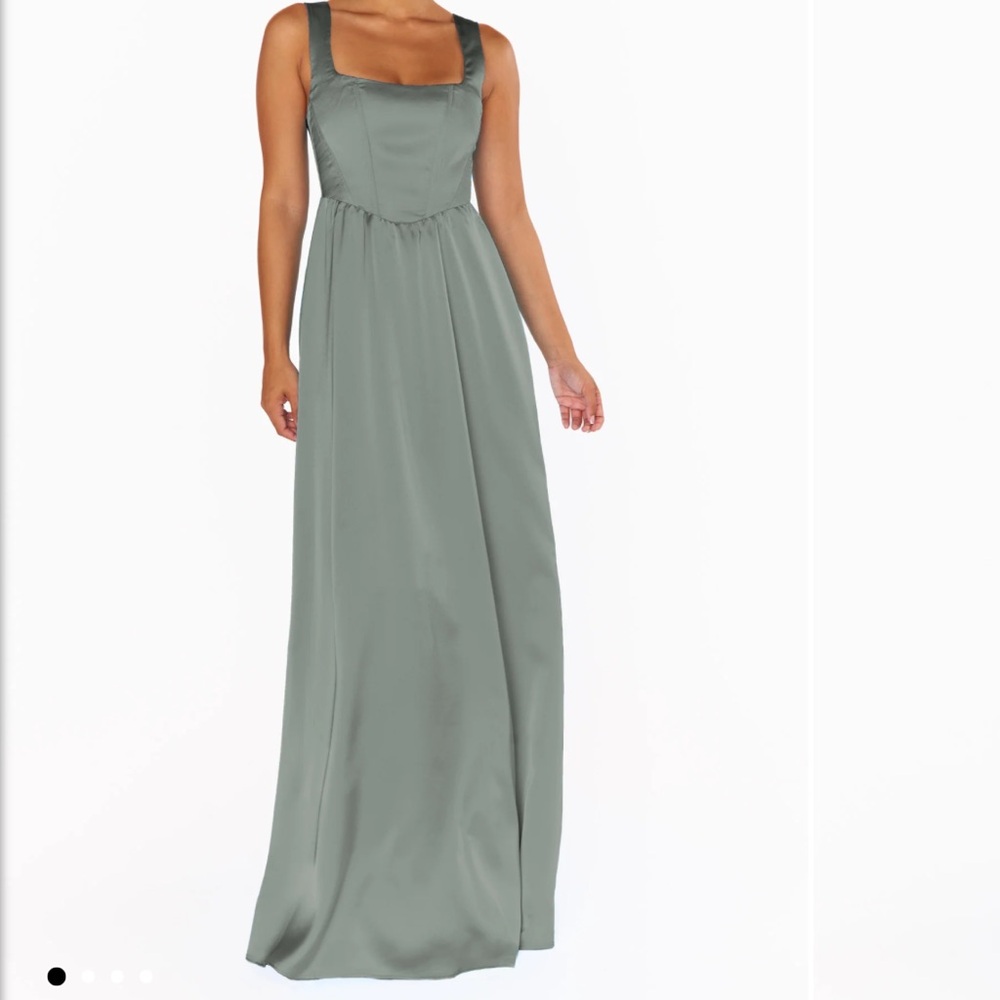 Show Me Your MuMu Nina Maxi Dress Sage Green